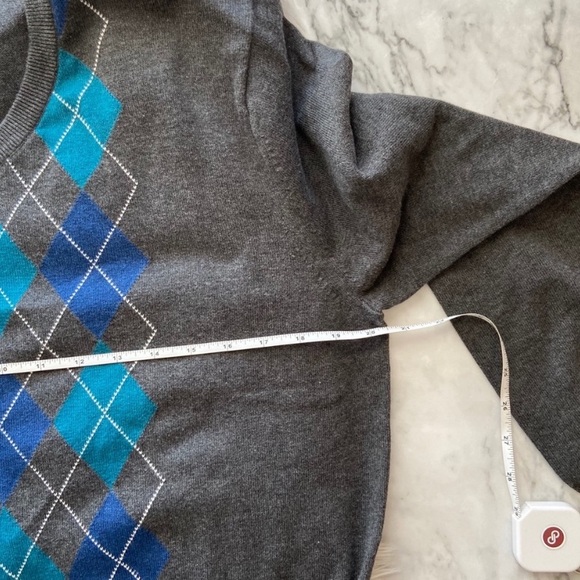 Jos. A. Bank 100% cotton argyle sweater - Picture 6 of 6